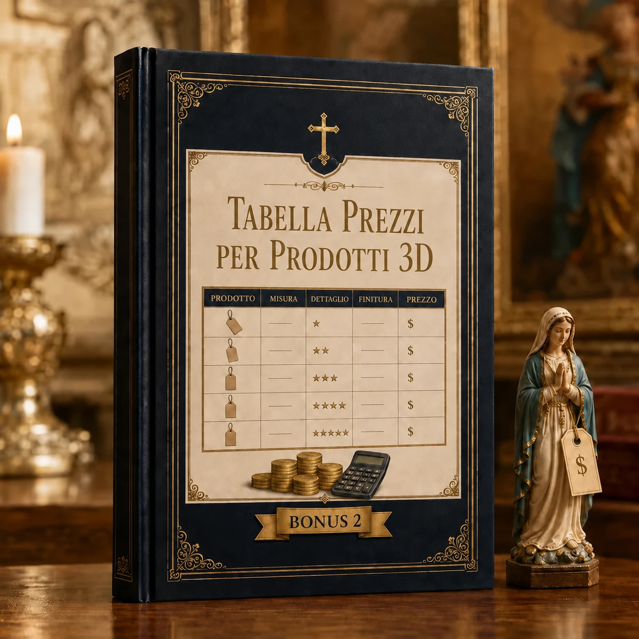 Bonus: tabella prezzi per prodotti 3D