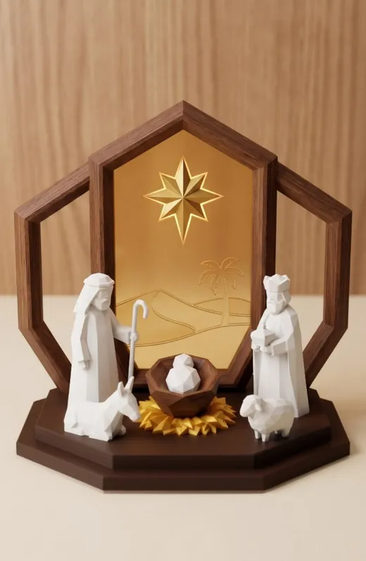 Presepe cattolico stampato in 3D