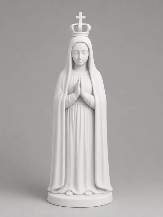 Madonna di Fátima stampata in 3D