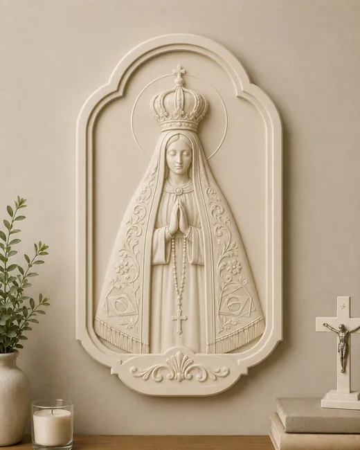 Placca della Madonna stampata in 3D